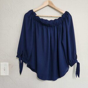 Express: Off-the-Shoulder Flowy Blouse